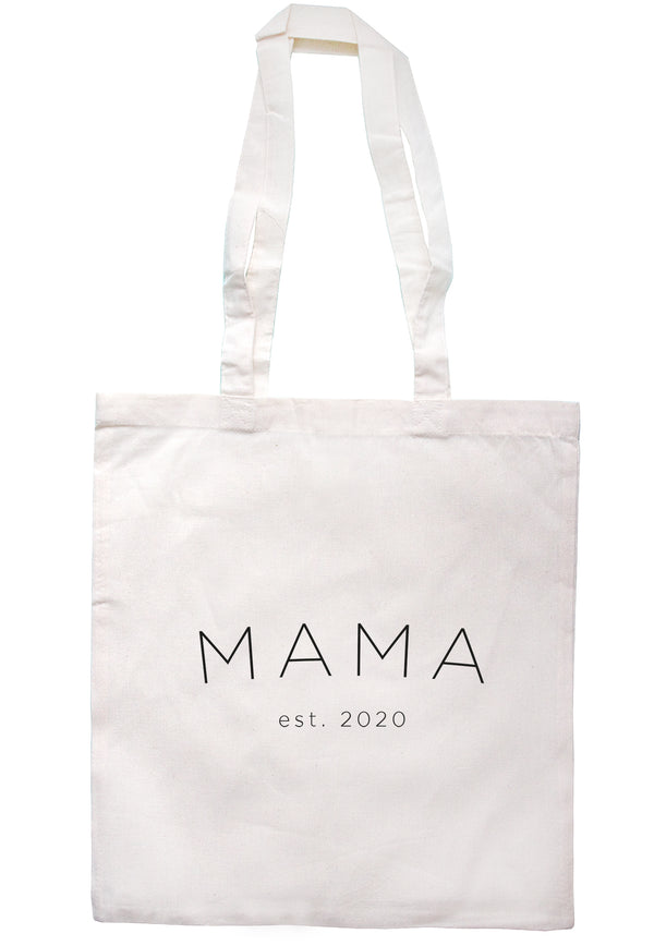 Personalised Mama Est Date Printed Tote Bag K3038