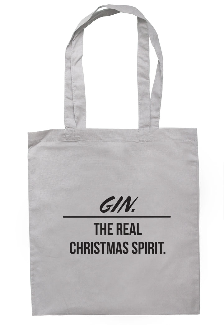 Gin, The Real Christmas Spirit Tote Bag A0018 - Illustrated Identity Ltd.