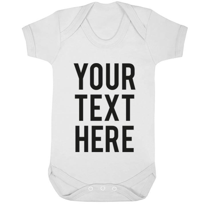 Your Text Here Personalised Baby Vest K0001 - Illustrated Identity Ltd.