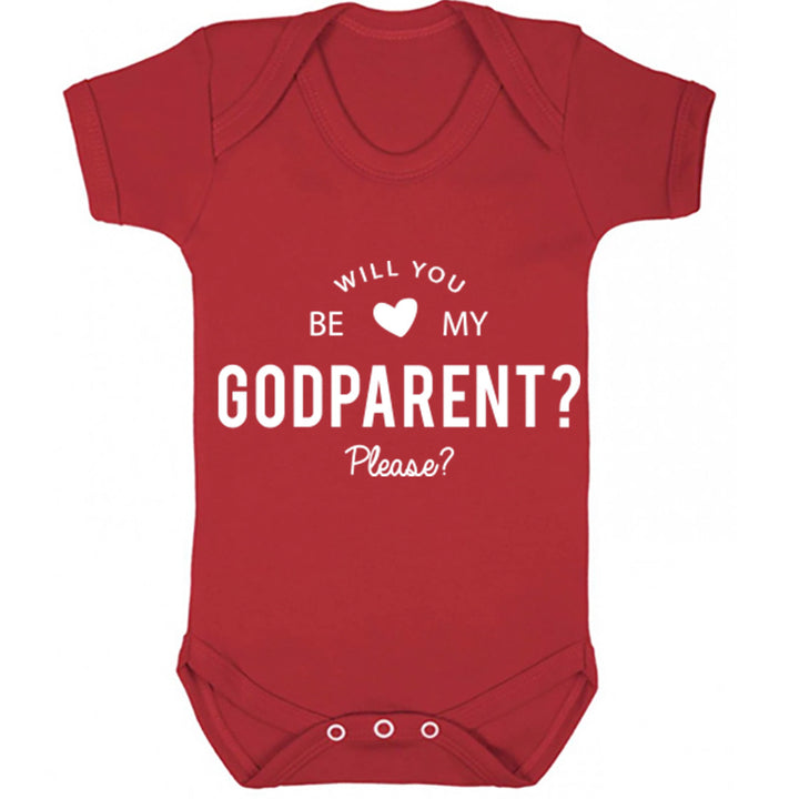 Will You Be My Godparent Please? Baby Vest K0112 - Illustrated Identity Ltd.