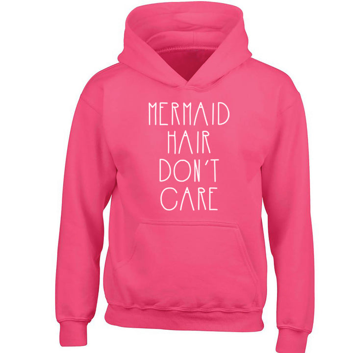 Mermaid Hair Don't Care Childrens Ages 3/4-12/14 Unisex Hoodie K0453 - Illustrated Identity Ltd.