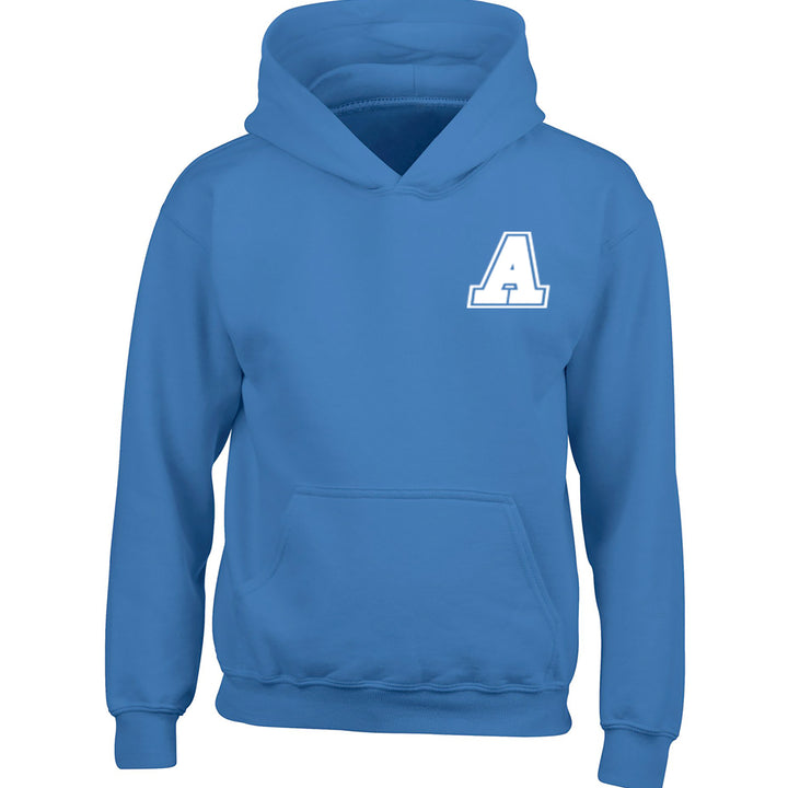 Initial A Childrens Ages 3/4-12/14 Unisex Hoodie K0917 - Illustrated Identity Ltd.