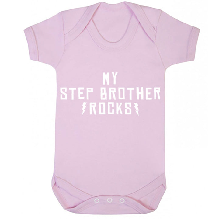 My Step Brother Rocks Baby Vest K1209 - Illustrated Identity Ltd.
