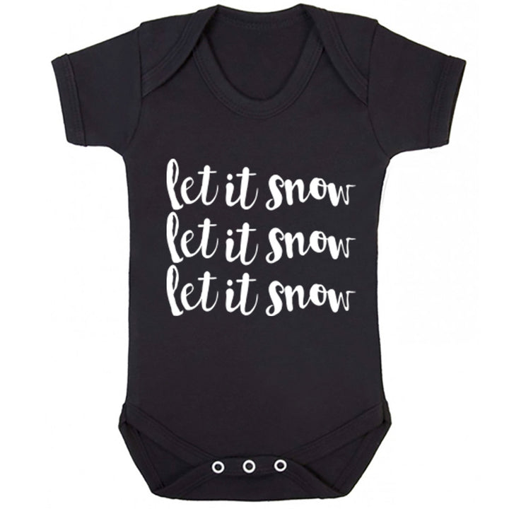 Let It Snow Let It Snow Let It Snow Baby Vest K1349 - Illustrated Identity Ltd.