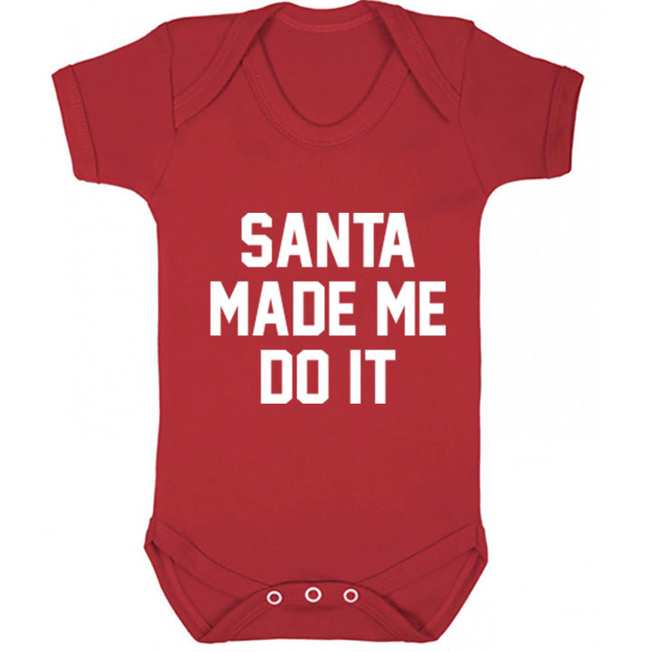 Santa Made Me Do It Baby Vest K1374 - Illustrated Identity Ltd.