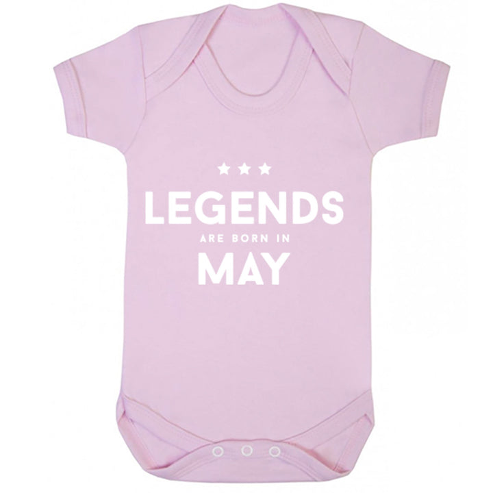 Legends Are Born In May Baby Vest K1423 - Illustrated Identity Ltd.