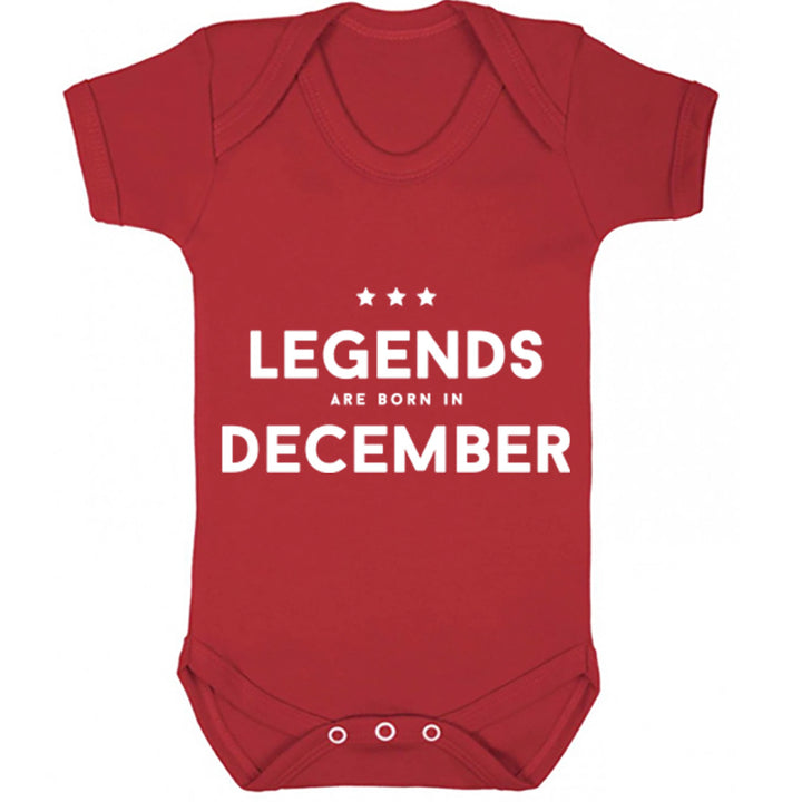 Legends Are Born In December Baby Vest K1430 - Illustrated Identity Ltd.