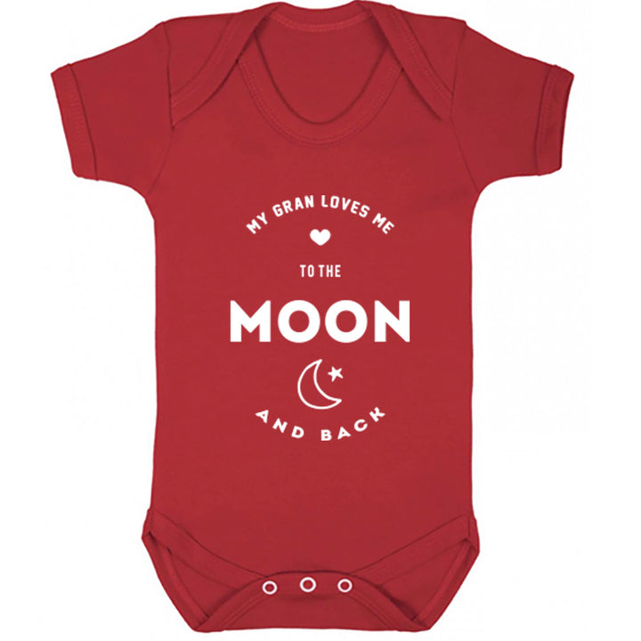 My Gran Loves Me To The Moon And Back Baby Vest K1542 - Illustrated Identity Ltd.