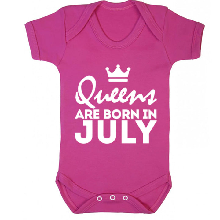 Queens Are Born In July Baby Vest K1678 - Illustrated Identity Ltd.