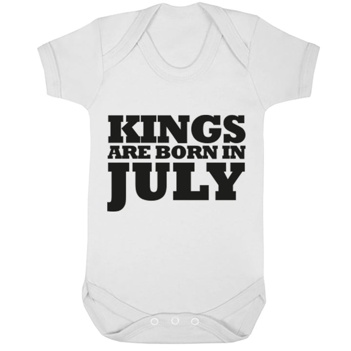 Kings Are Born In July Baby Vest K1690 - Illustrated Identity Ltd.
