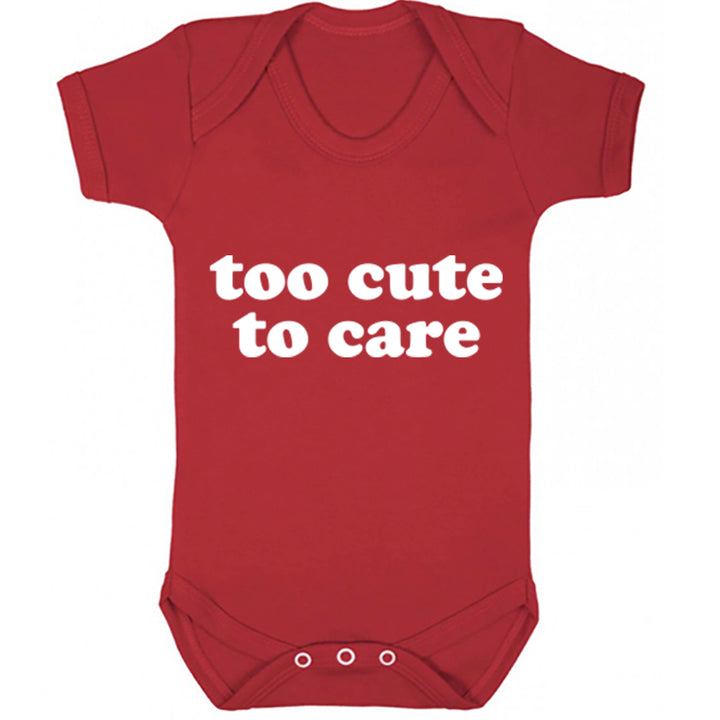 Too Cute To Care Baby Vest K1870 - Illustrated Identity Ltd.