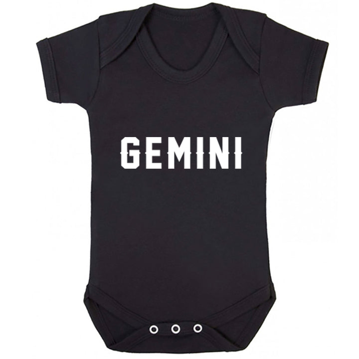 Gemini Type Zodiac Sign Baby Vest K2113 - Illustrated Identity Ltd.
