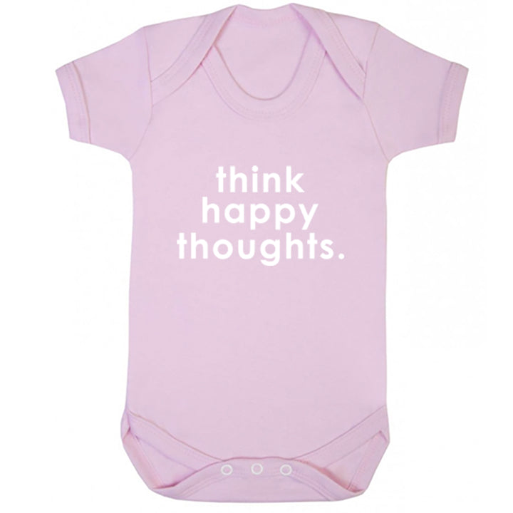 Think Happy Thoughts Baby Vest K2211 - Illustrated Identity Ltd.