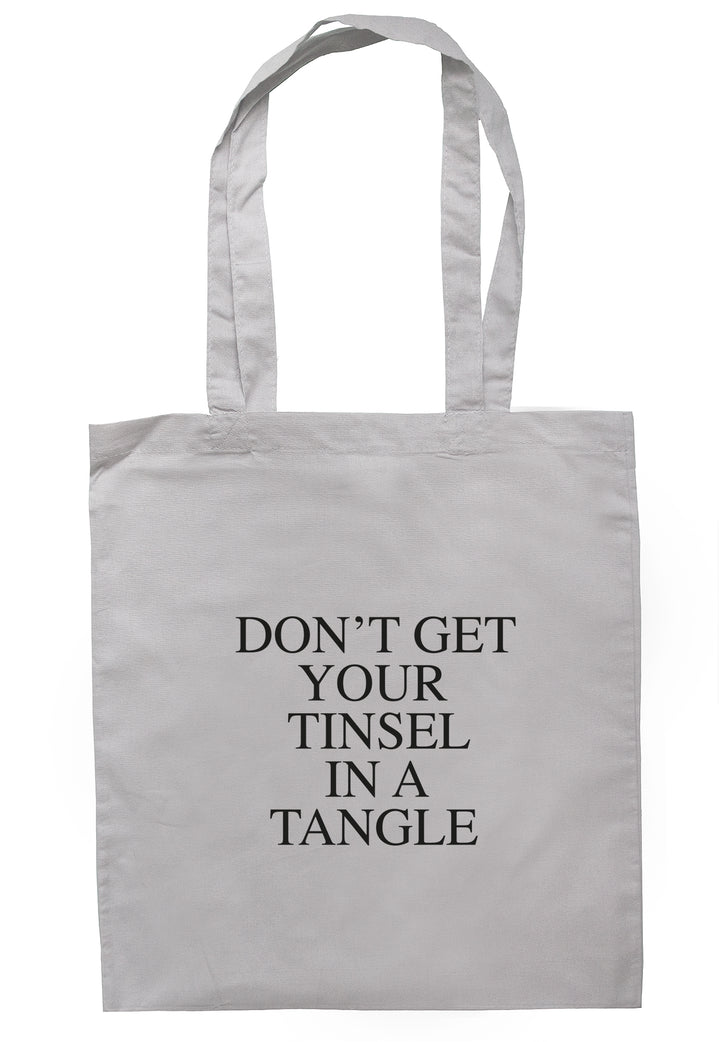 Don't Get Your Tinsel In A Tangle Tote Bag S0857 - Illustrated Identity Ltd.