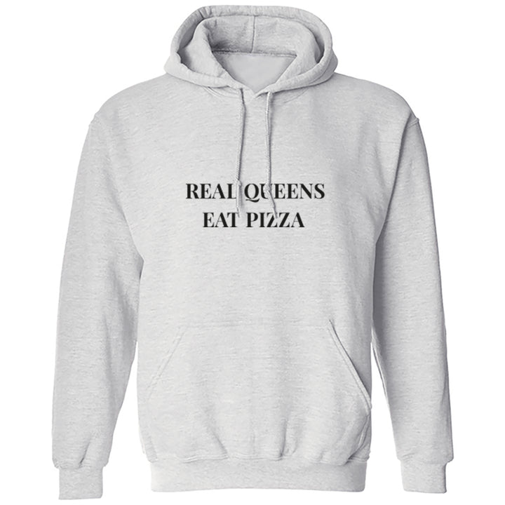 Real Queens Eat Pizza Unisex Hoodie S0960 - Illustrated Identity Ltd.