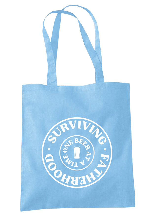 Surviving Fatherhood One Beer At A Time Tote Bag S1538