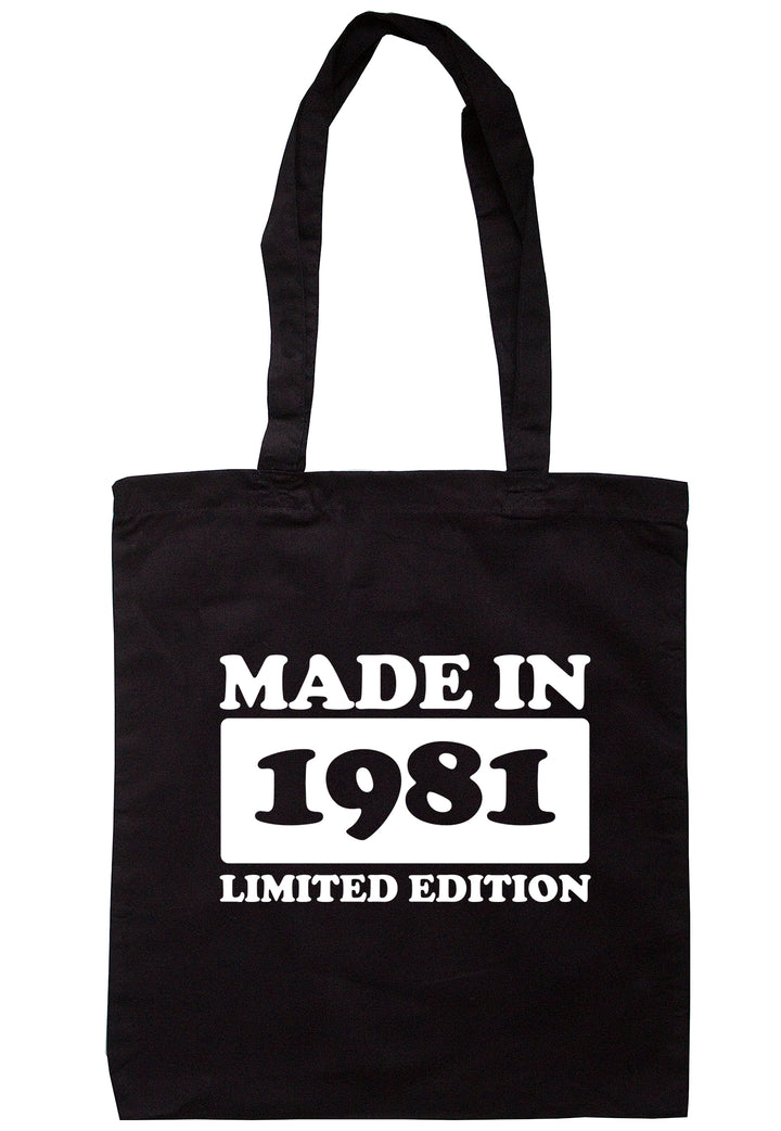 Made In 1981 Limited Edition Tote Bag TB1744 - Illustrated Identity Ltd.