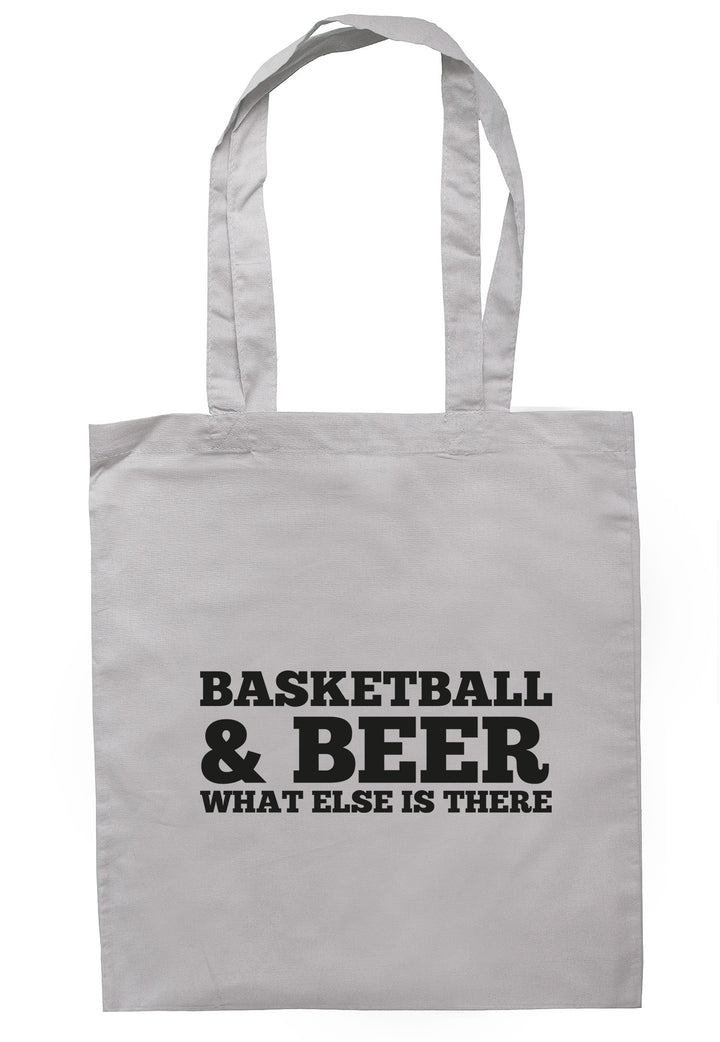 Basketball & Beer What Else Is There Tote Bag TB0468 - Illustrated Identity Ltd.