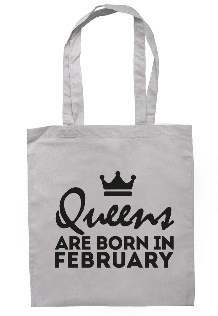 Queens Are Born In February Tote Bag TB1482 - Illustrated Identity Ltd.