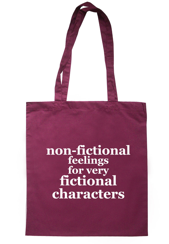 Non-Fictional Feelings For Very Fictional Characters Tote Bag TB0493 - Illustrated Identity Ltd.
