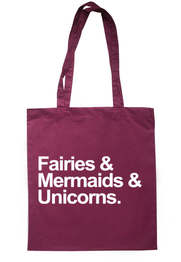 Fairies Mermaids Unicorns Tote Bag TB0100 - Illustrated Identity Ltd.