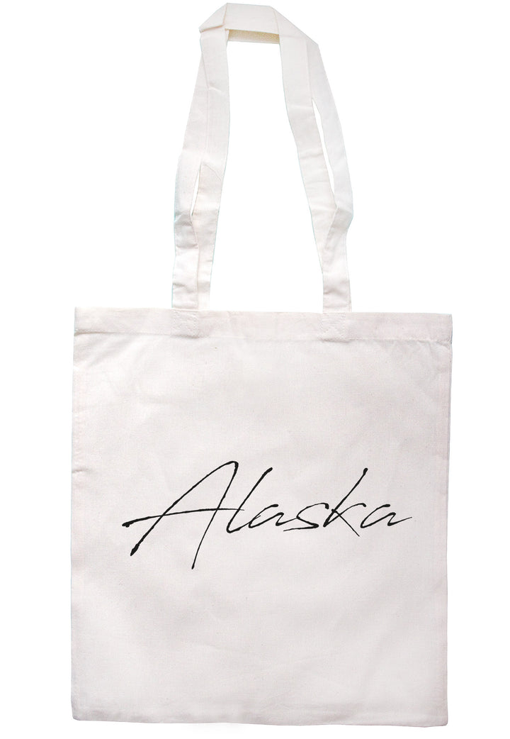Alaska Script Tote Bag TB151 - Illustrated Identity Ltd.
