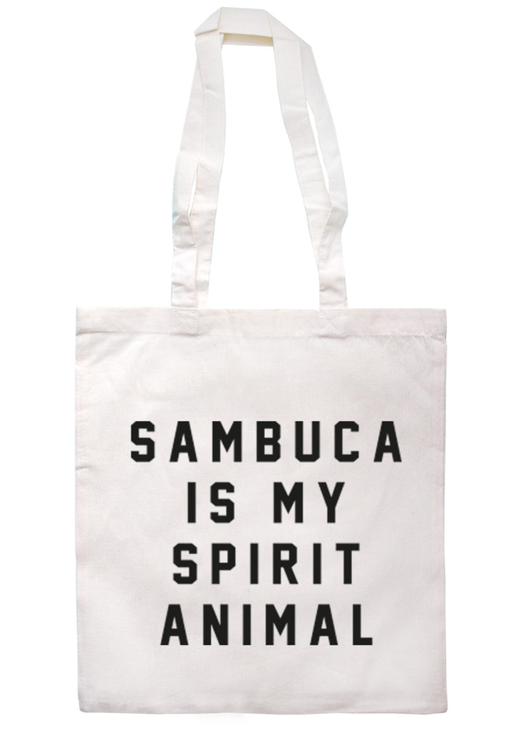 Sambuca Is My Spirit Animal Tote Bag TB0053 - Illustrated Identity Ltd.