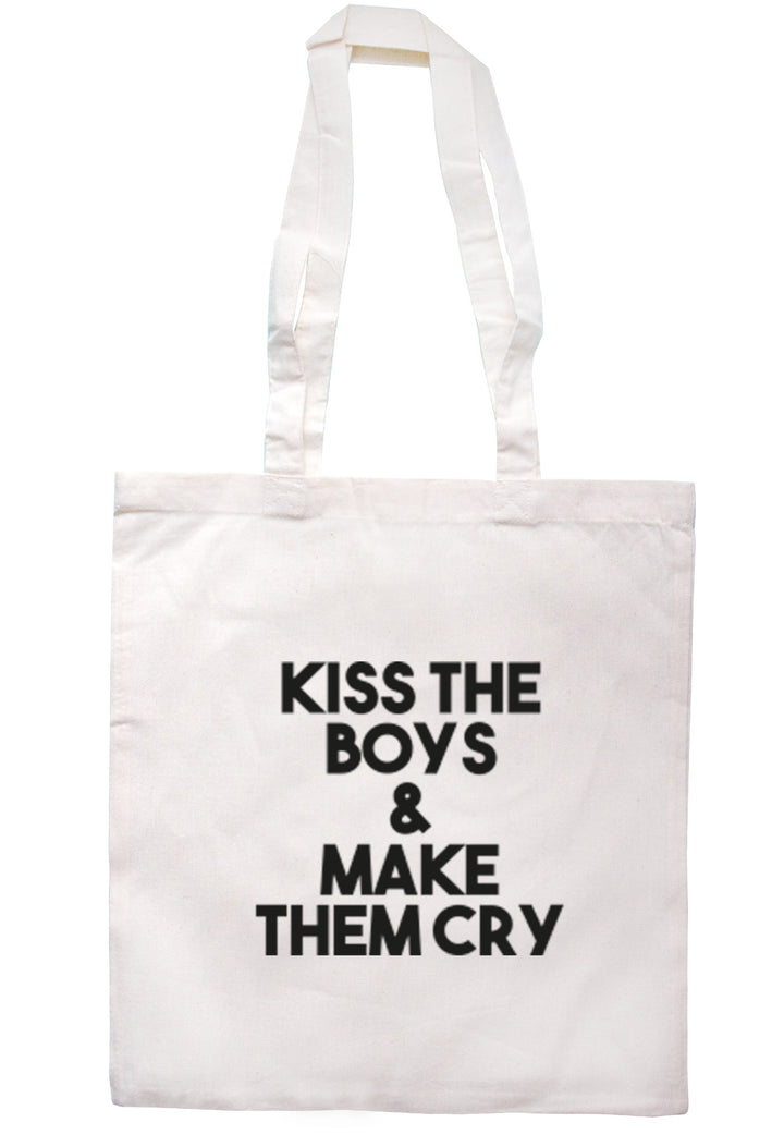 Kiss The Boys And Make Them Cry Tote Bag TB0264 - Illustrated Identity Ltd.